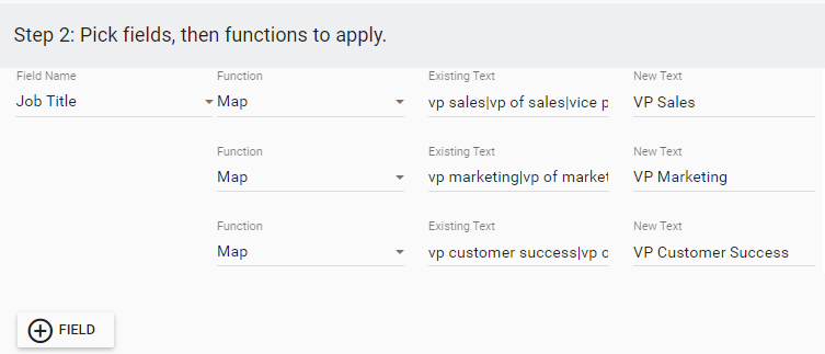 standardizing job titles for lead scoring